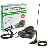 Radio CB PNI Escort HP 8000L ASQ + Antena CB PNI Extra 45 con imán