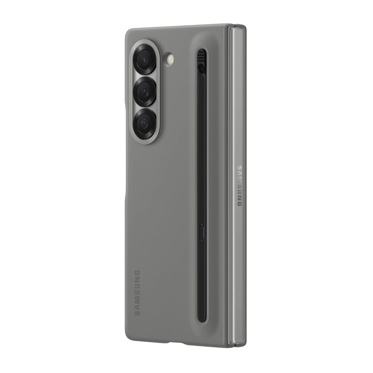 Samsung - Funda Protectora para Galaxy Z Fold6 S Pen con Ranura para bolígrafo S incorporada, Haga Clic para liberar, versión Americana, EF-OF95PCJEGUS, Gris