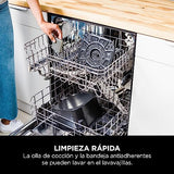 Ninja Speedi Olla rápida, Freidora de aire y Multifunción, 5,7L, comidas para 4 en 15 minutos, Freír con aire, Vapor, Parrilla, Hornar, Asar, Sellar, Cocción lenta y más, en gris, ON400EU