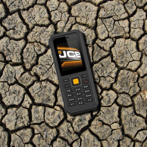 JCB Tradesman 4 Robusto Impermeable 4G Móvil Sin SIM Teléfono Dual-SIM con antorcha TP1242 - Negro