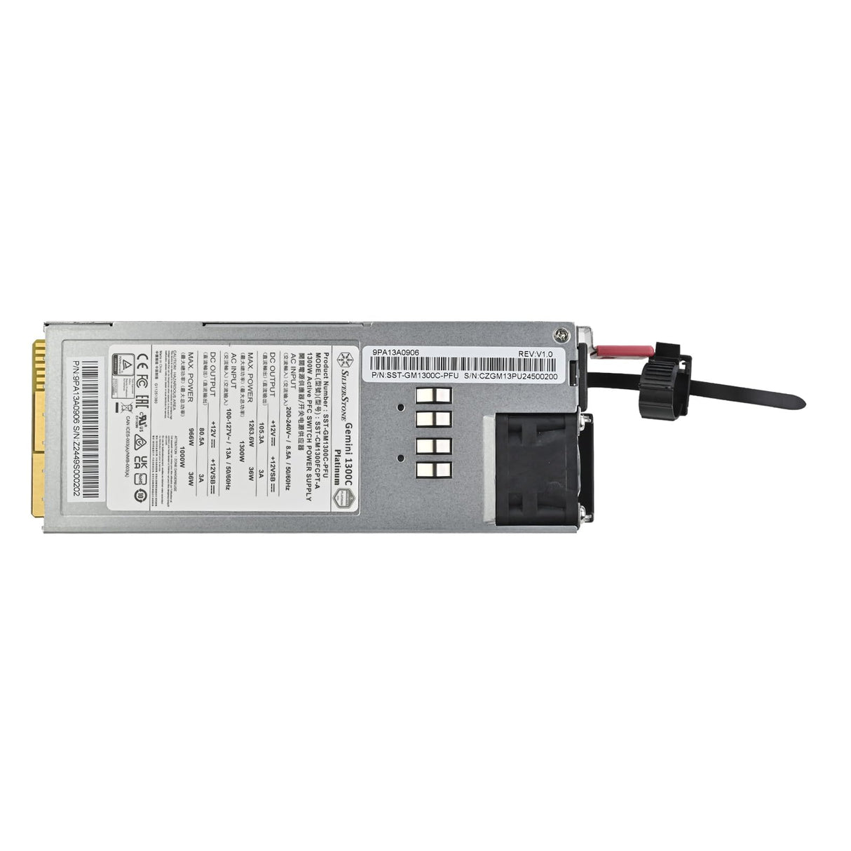 Silverstone Technology SST-GM1300C-PFU, Gemini 1300C Platinum Module, Módulo de reemplazo de 1300W para la Gemini 1300C Platinum (SST-GM1300C-PF)