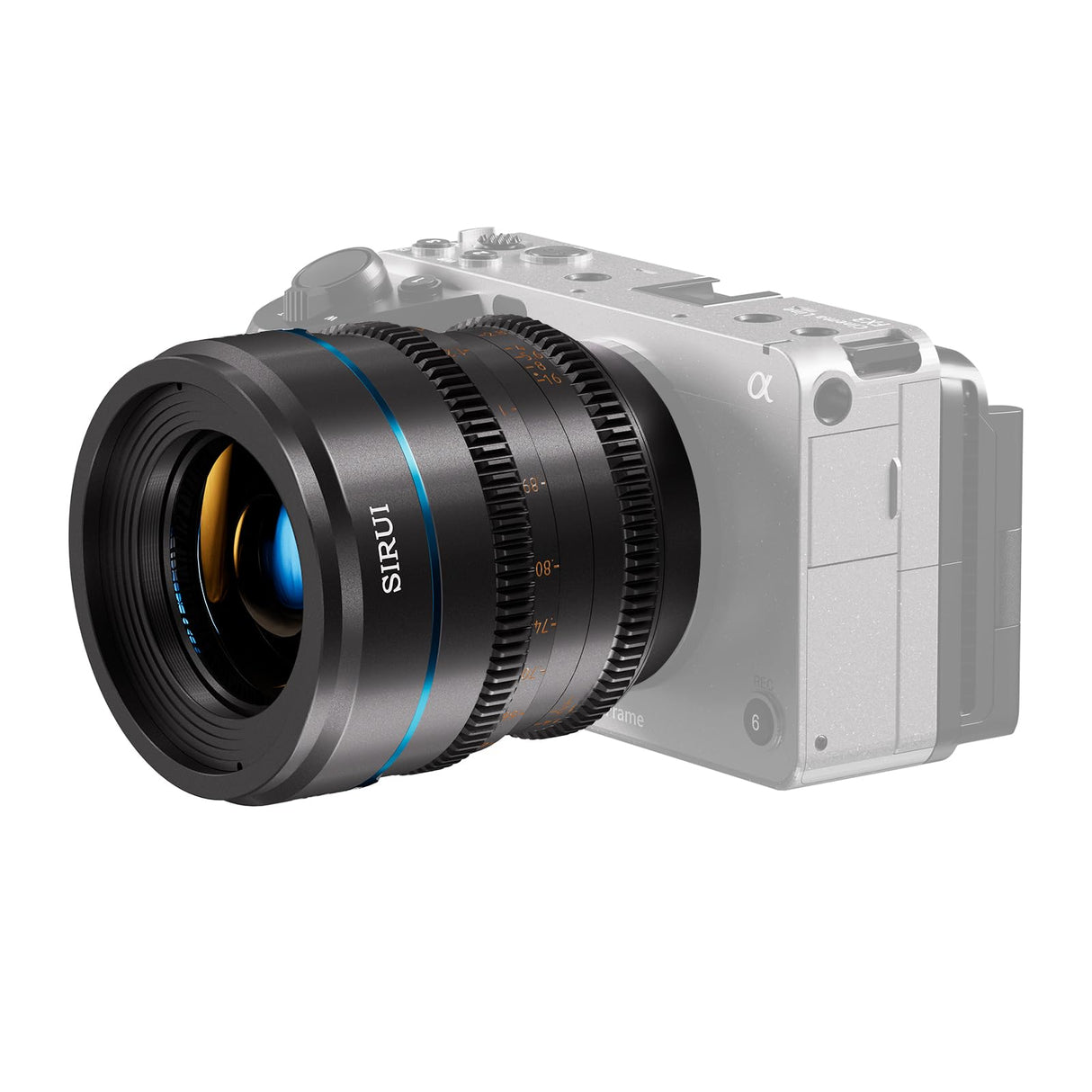 SIRUI Night Walker Lente de Cine con Enfoque Manual Set, 24mm, 35mm, 55mm, Lente de Gran Apertura T1.2 con Montura S35 para E Montura Cameras, FX30, ZV-E10, A6400, A6700 (MS-3SEG, Gris)