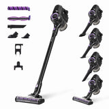 Taurus - Aspirador escoba HS-2900, 3-in-1: escoba eléctrica, de mano y vertical, Autonomía 50 min, Filtro EPA, Modo Eco y Turbo, Zapata con 2 cepillos intercambiables, Set accesorios, Negro