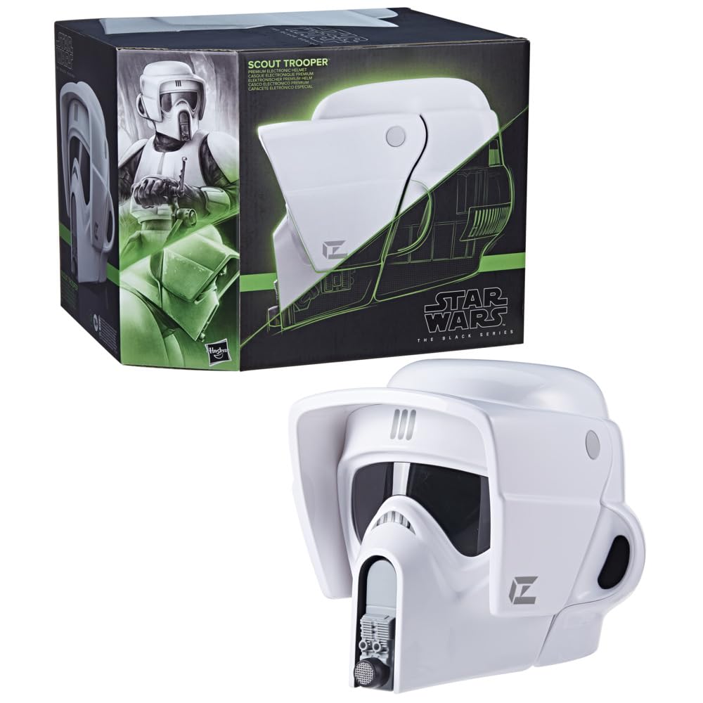 Star Wars The Black Series - Casco electrónico premium de soldado explorador Retorno del Jedi - Artículo para juego de rol de adultos