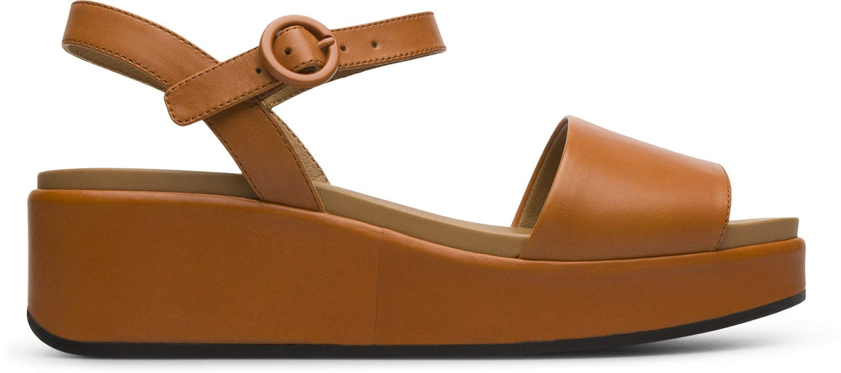 Camper Misia-K200564, Sandalia con Pulsera Mujer, Marrón (Brown 026), 36 EU