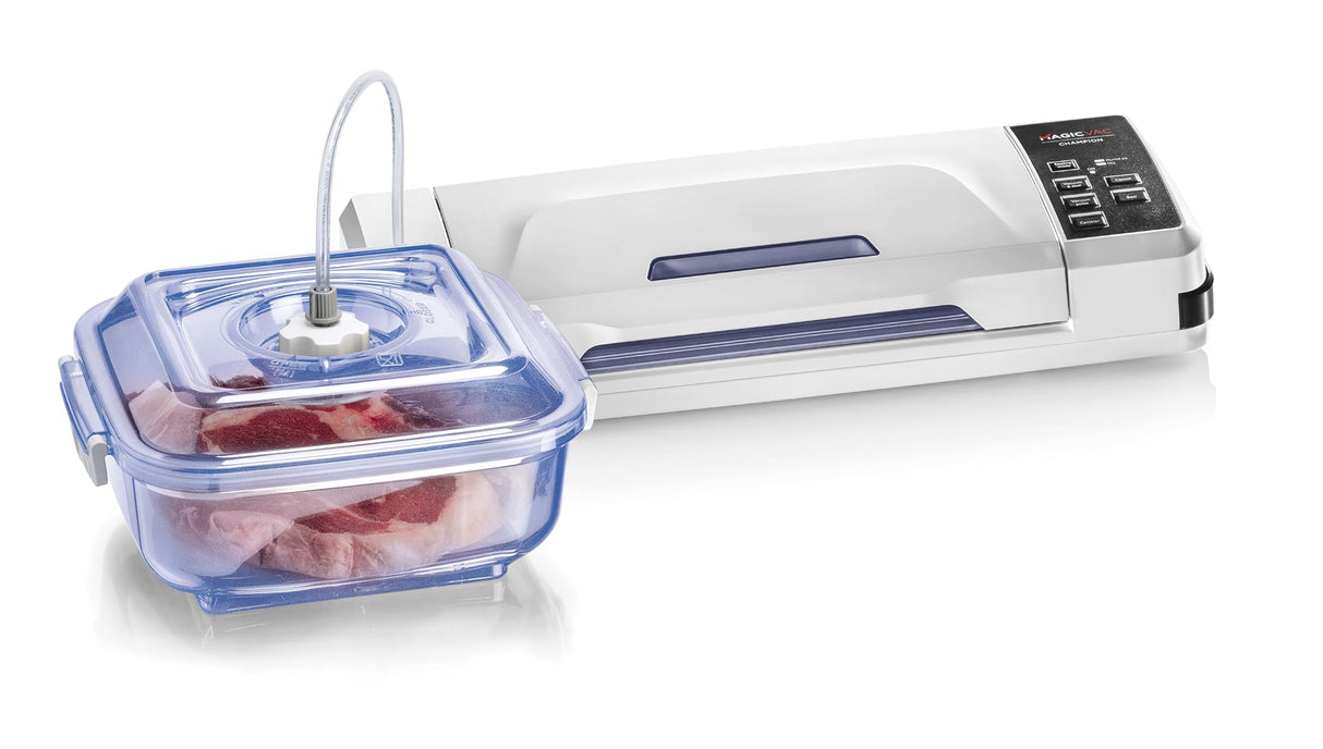 Magic Vac Champion Máquina de envasado al vacío doméstica, 130 W, blanco