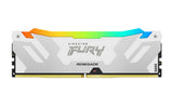 Kingston Fury Renegade DDR5 RGB Plata - Blanco XMP 48GB (2x24GB) 8000MT/s CL38 DIMM Memoria Gamer para Ordenadores de sobremesa Kit de 2 - KF580C38RWAK2-48