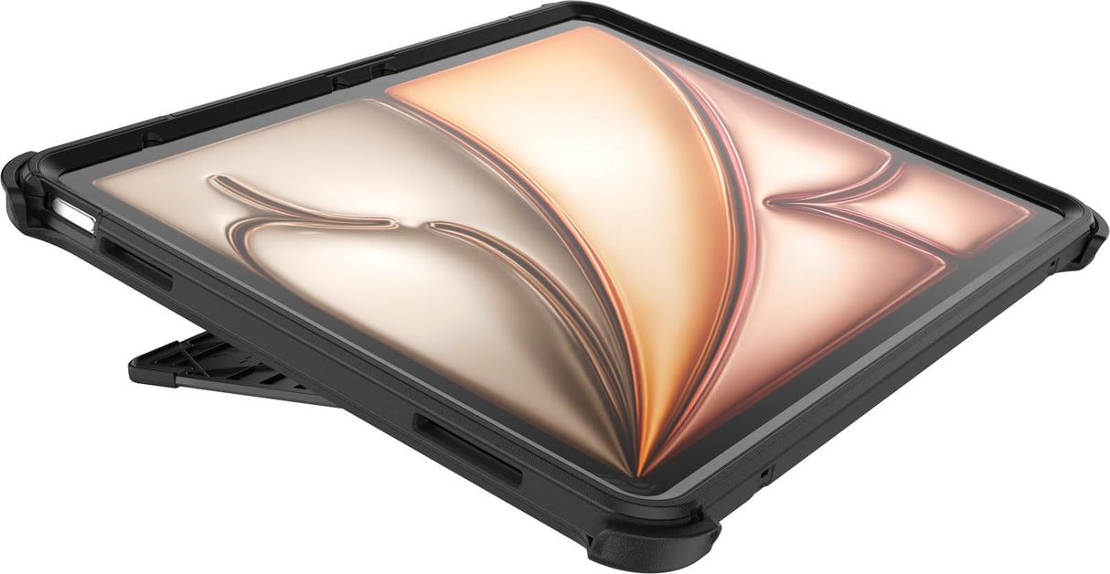 OtterBox Defender Funda para iPad Air 13 Pulgadas (2024 M2, 2025 M3), A Prueba de caídas,Ultrarresistente con Protector de Pantalla Integrado,Testeada 2X Estándares Militares, Negro