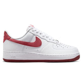 NIKE Air Force 1 '07, Sneaker Hombre, Blanco Adobe Team Red Dragon Rojo, 39 EU