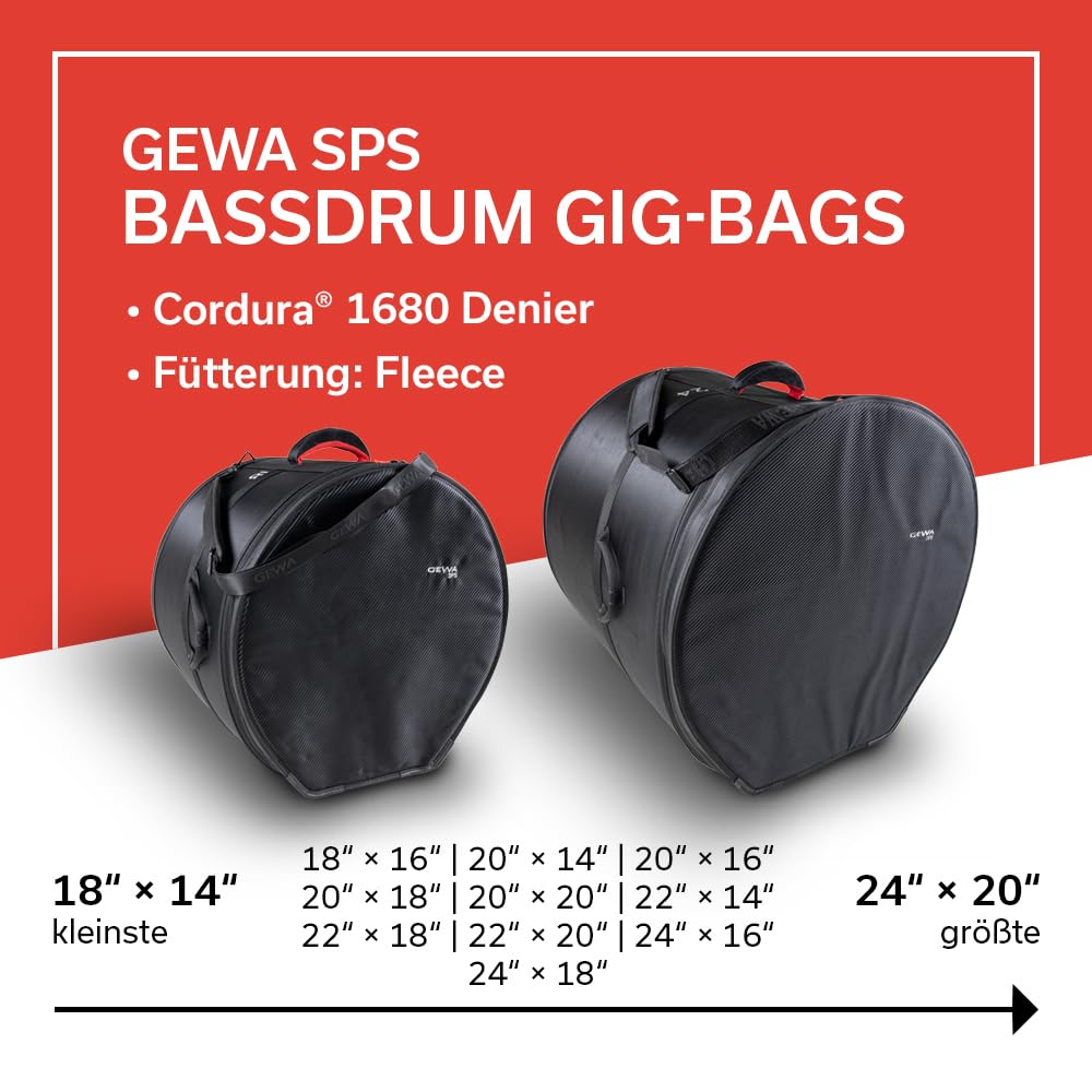 Bassdrum Gig-Bag SPS 24x16"