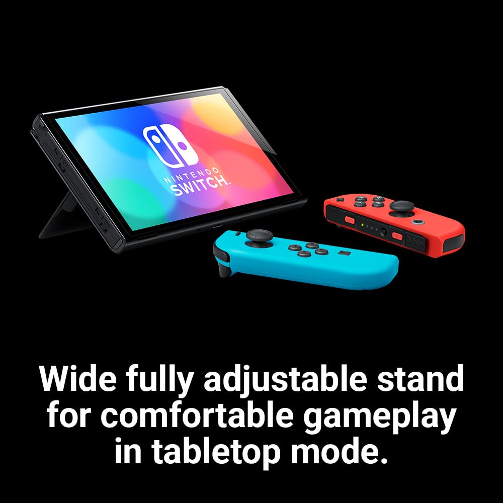 Nintendo Switch Console - OLED Model - Neon Blue/Neon Red (UK) (Switch)
