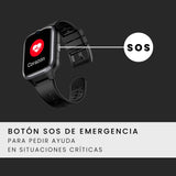SPC Smartee 4G Senior – Reloj Inteligente para Mayores con Letras Grandes, botón SOS, GPS y perímetro de Seguridad, Llamadas/videollamadas, Ritmo cardíaco y gestión smartwatch en App SPC Smart Clan