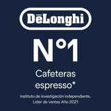 De'Longhi La Specialista Arte EC9155.W, Cafetera Expresso Manual, Tecnología de Molido con Sensor y 8 Ajustes, Control Activo de la Temperatura, Espumador de Leche MyLatte Art, 1550 W, Blanco
