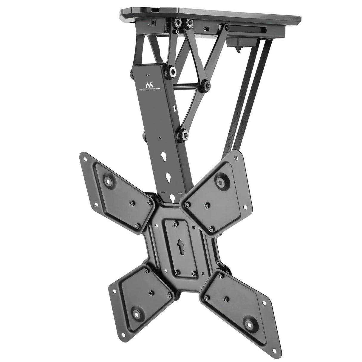 Maclean Soporte de Techo para TV para 23-55'' Motorizado Electrico | Inclinable de 0° a -75° | Mando a Distancia Función de Memoria | Control de la App Tuya | MAX. VESA 400x400 | Carga MAX. 30 kg