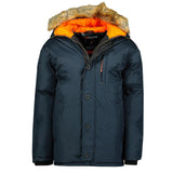 Geographical Norway Darwin Men Parka Hombre, Azul Marino, XL