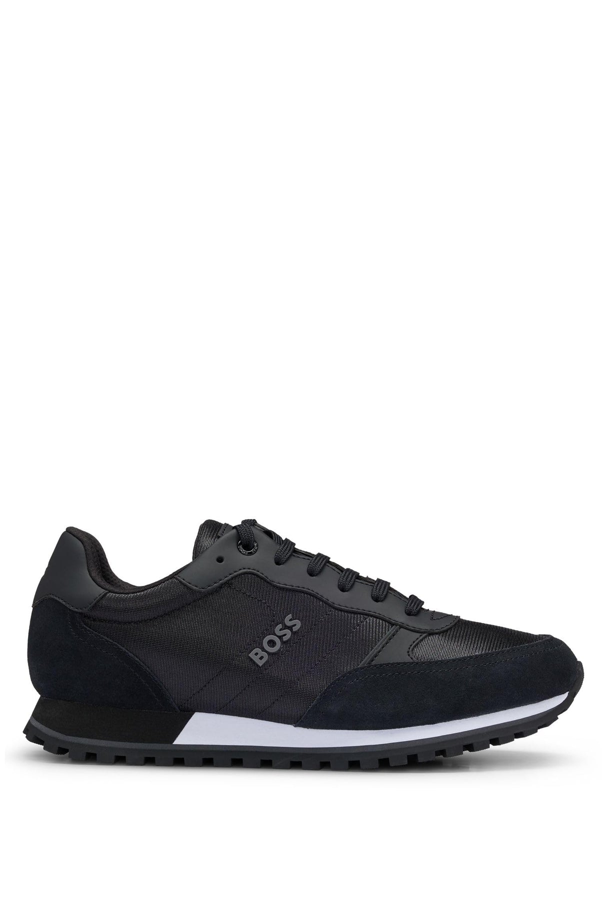 BOSS Hombres Parkour-L_Runn_NY_N Sneaker Negro 47 EU