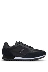 BOSS Hombres Parkour-L_Runn_NY_N Sneaker Negro 47 EU