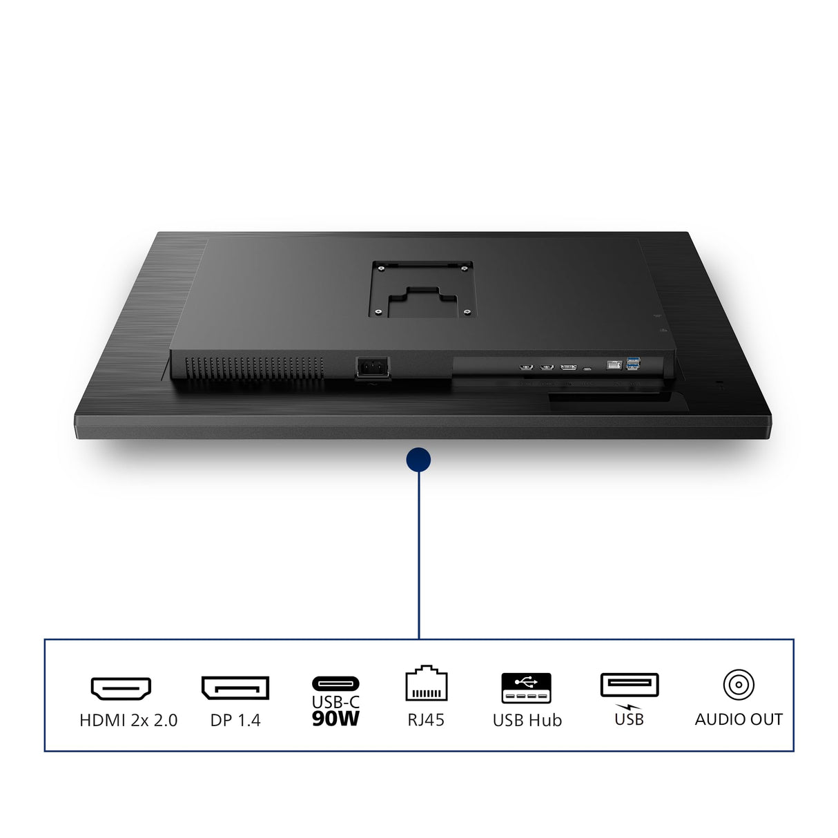 Philips 32B1U3900 Monitor 32" UHD, WLED, 60Hz, VA, 4 ms GtG, TUV Eye Comfort, Altavoces, Altura Ajustable (3840x2160, 2X HDMI 2.0, 1x DP 1.4, USB-C) Negro
