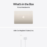 Apple MacBook Air de 15,3 Pulgadas con Chip M5: Pantalla Liquid Retina, CPU de 10 núcleos, GPU de 10 núcleos, 16 GB de Memoria unificada, 1 TB de SSD, Wi-Fi 7,Teclado portugués; Blanco Estrella