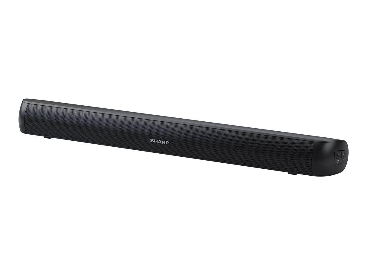 Sharp HT-SB107 2.0 Barra de Sonido, Cine en Casa, Bluetooth, HDMI ARC/CEC, USB Playback, Potencia Máxima Total de Salida 90 W, 65 cm, Color Negro