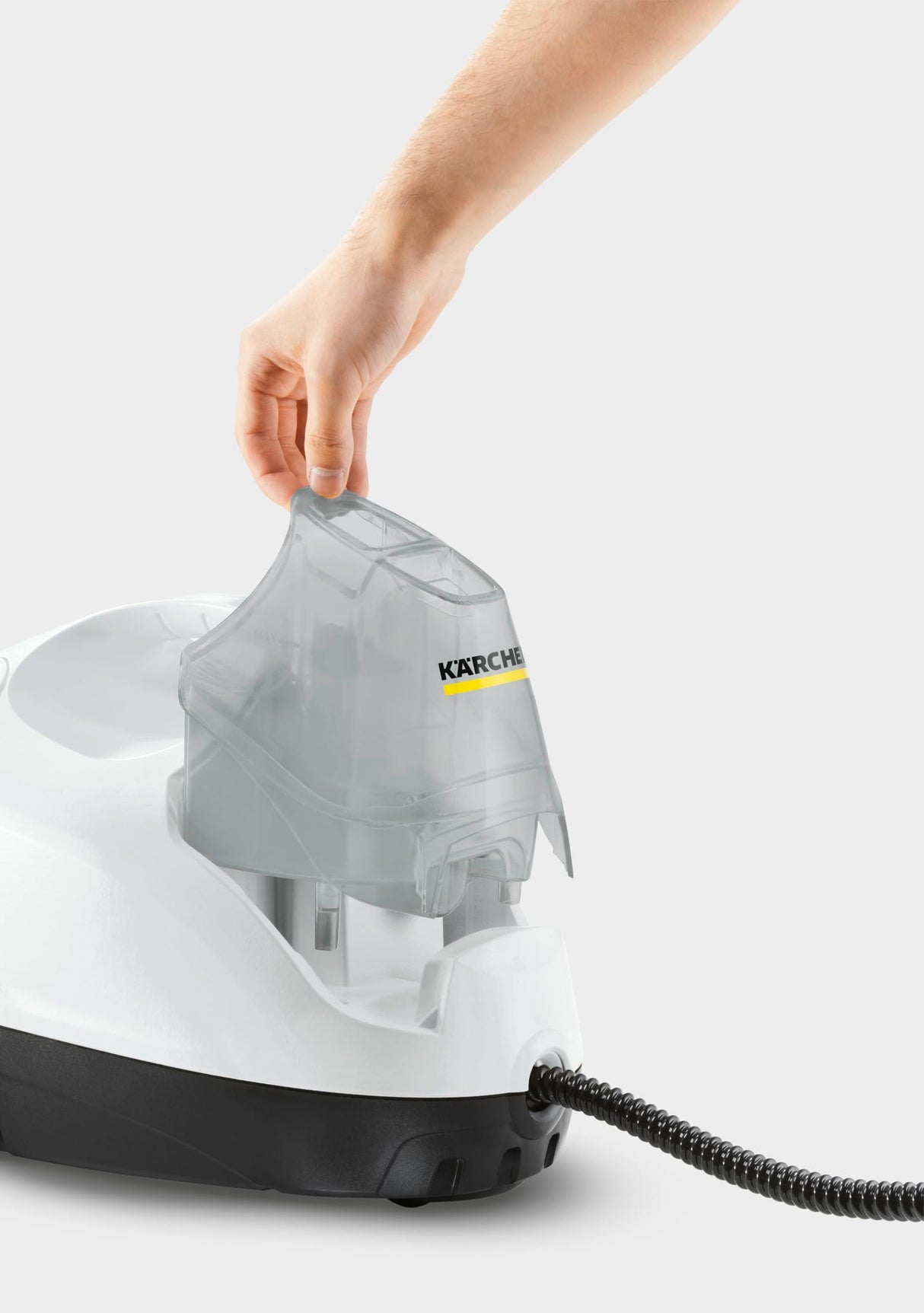 Kärcher Limpiadora de vapor SC 4 EasyFix, presión: 3,5bar, calentamiento: 4 min., potencia: 2000W, rendimiento: 100m², sistema de 2 depósitos: 0,5l + 0,8l, kit limpieza EasyFix, boquillas y fundas