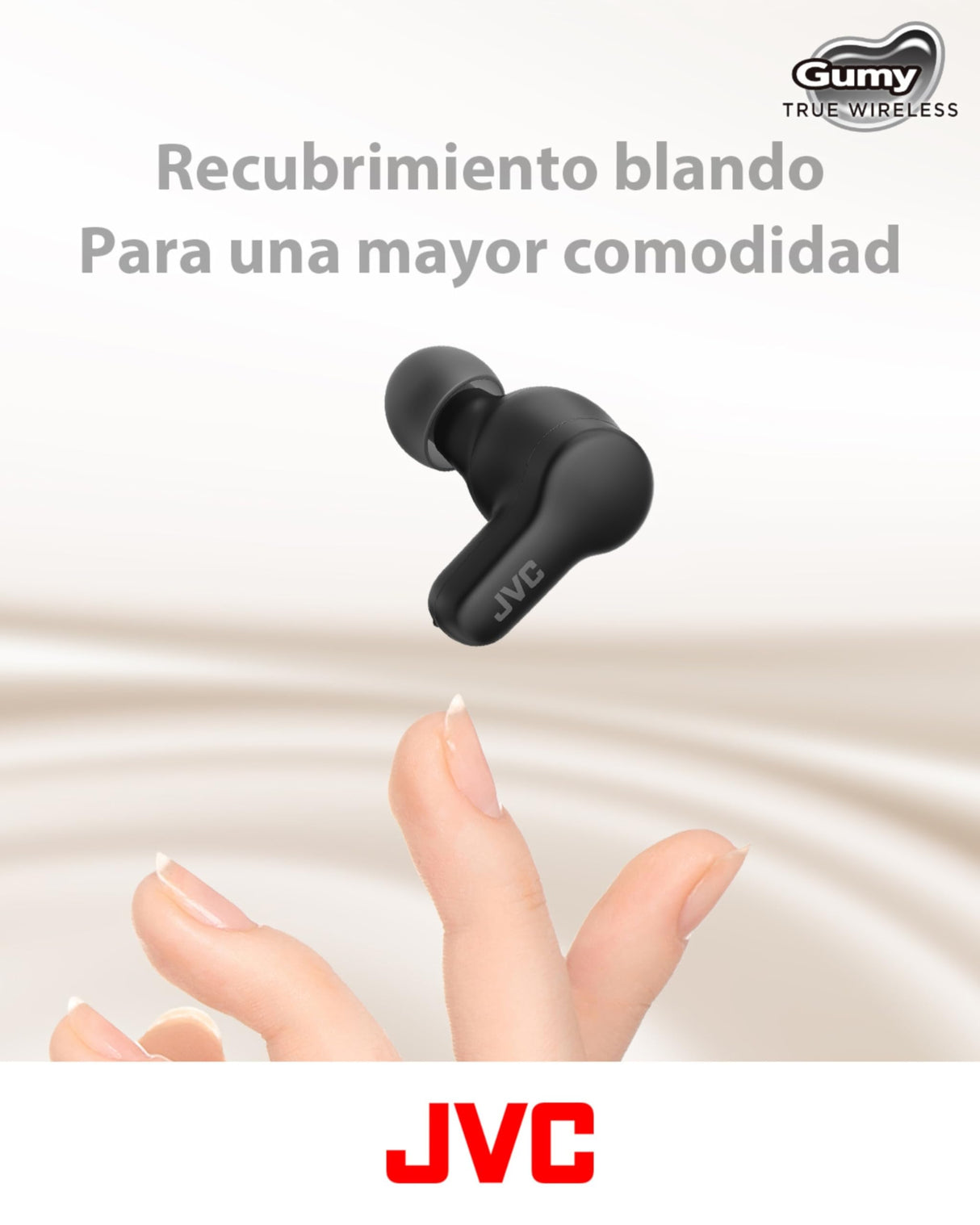 JVC Auriculares Inalámbricos Bluetooth Deportivos | Control Táctil | 3 Modos de Sonido | 24h de Batería | Bluetooth 5.3 | Almohadillas 4 Tallas XL a S | Resistente a Salpicaduras | Negro - HA-Z77T
