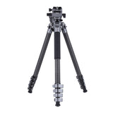 Rollei Easy Traveler Video - Trípode de Carbono (Capacidad de Carga de 4,5 kg, Altura de 164 cm, Ultraligero, Compacto, función de Bloqueo)