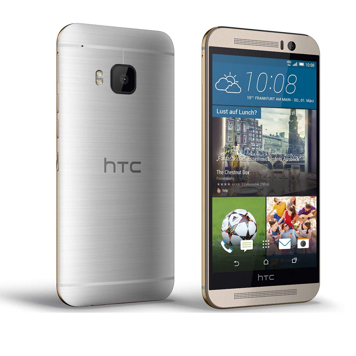 HTC One M9 - Smartphone libre Android (pantalla 5", cámara 20.7 Mp, 32 GB, 3 GB RAM), plateado