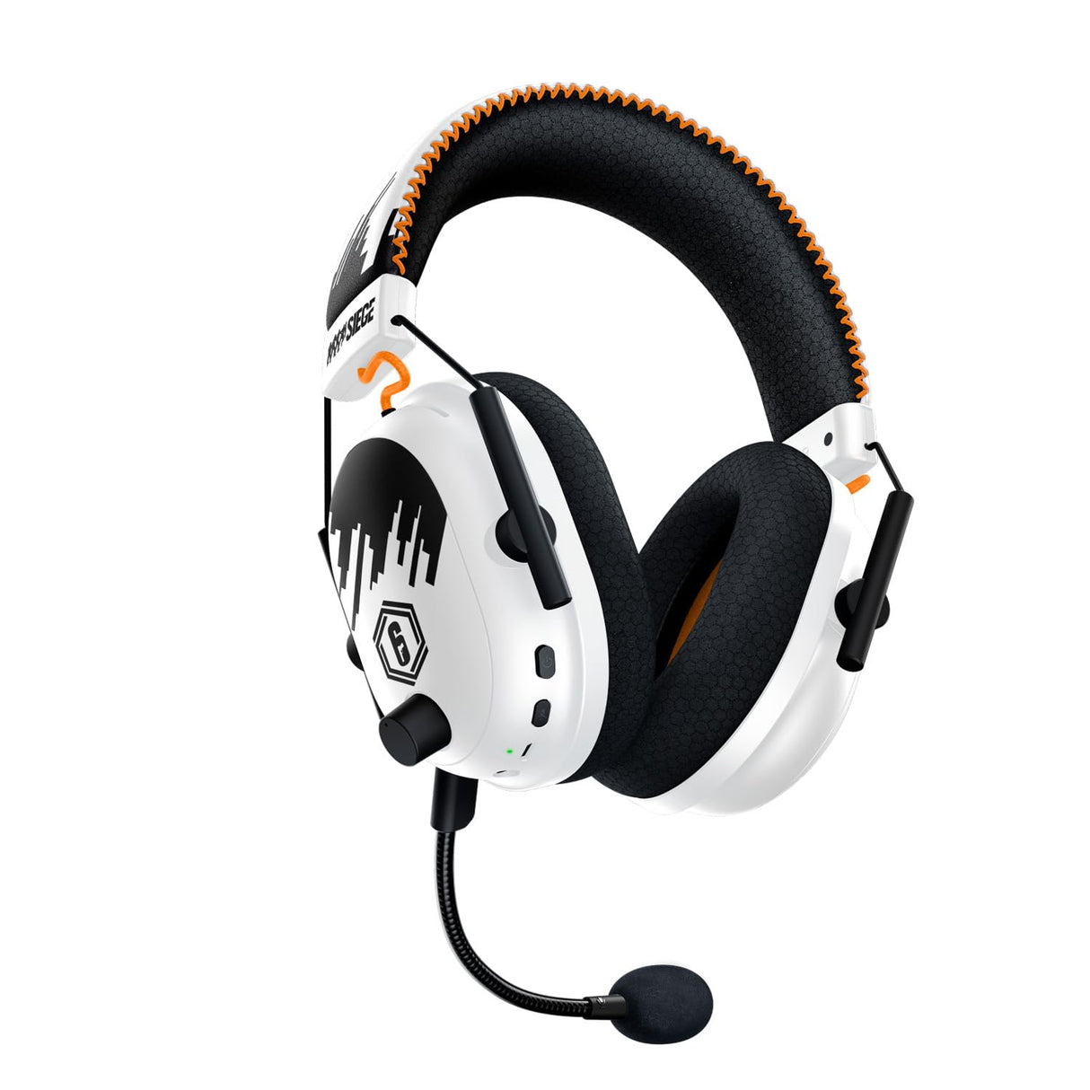 Razer BlackShark V2 Pro - Auriculares Inalámbricos para Esports (Diafragmas de Titanio de 50 mm TriForce, Micrófono Supercardioide HyperClear, Cancelación Pasiva de Ruido Avanzada) Rainbow Six Siege