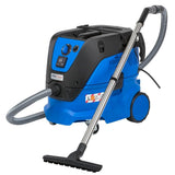 Nilfisk 107412103 - Extractor de polvo, 4500 l/min, 30 l, 1400 W, 230 V, color negro y azul