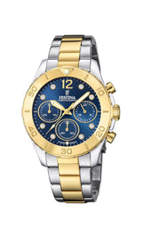 Festina Reloj Mujer F20604/3 Boyfriend Caja de Acero Inoxidable 316l Multi Correa de Acero Inoxidable 316l Multi