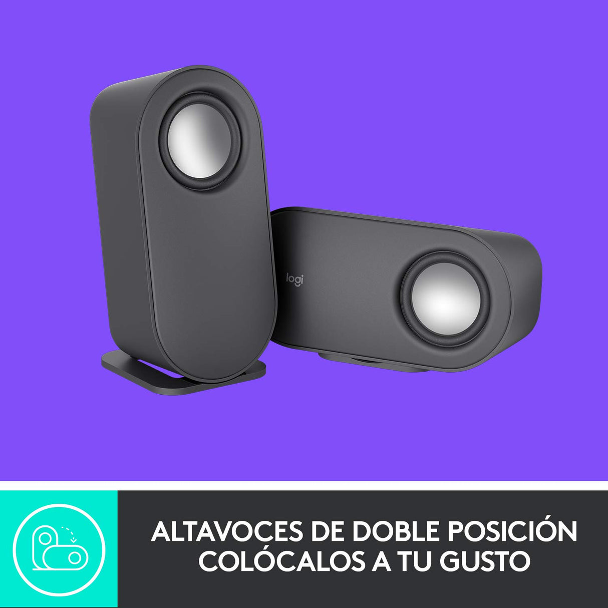 Logitech Z407 Bluetooth Altavoces para ordenador con subwoofer y control inalámbrico, Sonido inmersivo, Audio premium con varias entradas, Altavoces USB - Negro