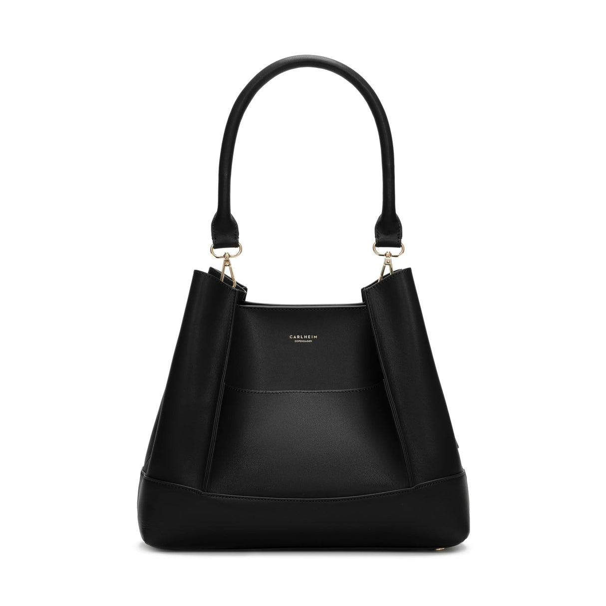 Carlheim, Gotland Genuine Leather collection, Velvet Genuine Leather Handbag (Black)