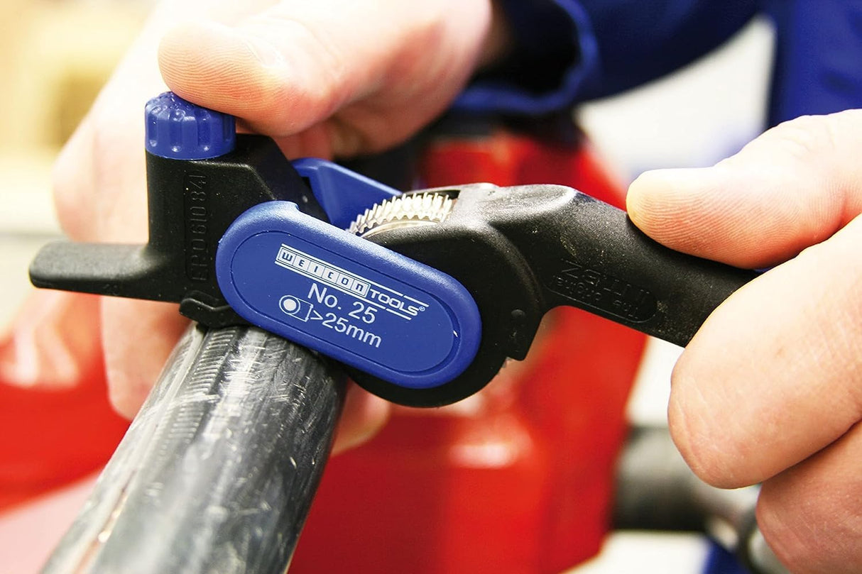 WEICON TOOLS Pelador de Cubierta Exterior No. 25 | Para cubiertas de hasta 5 mm | Cortes redondos y longitudinales