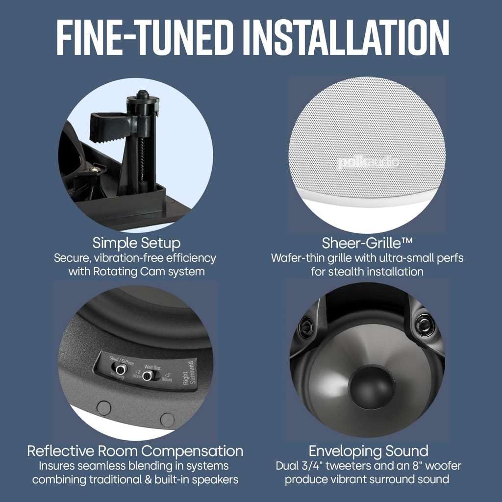 Polk 80F/XRT Architectural Speakers weiß