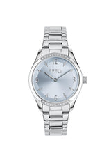 BREIL Reloj Mujer KYLA Monocolor Esfera Azul Movimiento Solo Tiempo - 2 MANECILLAS DE Cuarzo y Pulsera DE Acero Plata EW0702