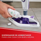 Polti Vaporetto SV440 Doble, Escoba a Vapor 2 en 1 con Limpiador Portátil, Potencia Máxima 1500 W, 11 Accesorios Incluidos, Calentamiento en 15 Segundos, Depósito Extraíble, Blanco y Morado