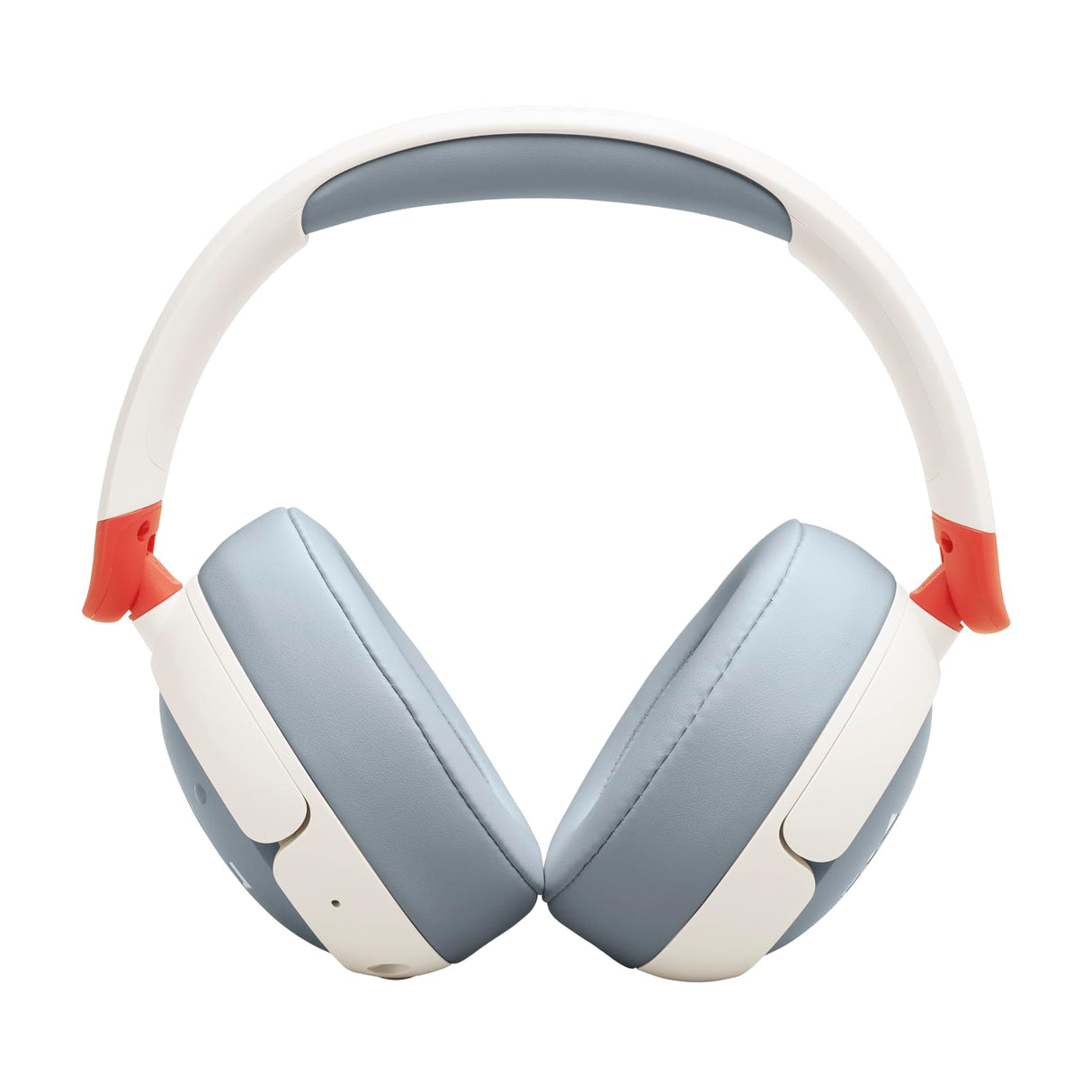 JBL Junior 470 NC, Auriculares supraaurales e inalámbricos para niños, Bluetooth, cancelación Activa de Ruido, volúmen hasta 85 dB, 50 hrs de batería, Set de Pegatinas, Plegables, Blanco