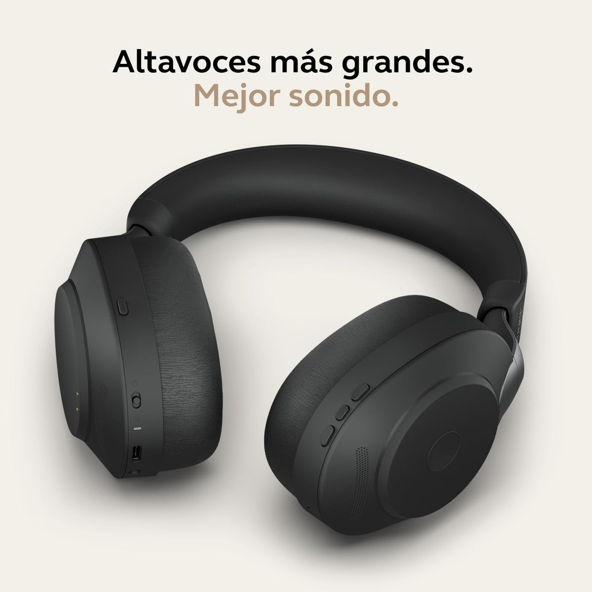 Jabra Evolve2 85 Auriculares Inalámbricos Estéreo con Cancelación de Ruido - Certificados para plataformas UC - Batería de Larga Duración - Adaptador Bluetooth USB-C - Negro