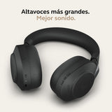 Jabra Evolve2 85 Auriculares Inalámbricos Estéreo con Cancelación de Ruido - Certificados para plataformas UC - Batería de Larga Duración - Adaptador Bluetooth USB-C - Negro