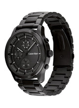Calvin Klein Reloj Analógico de Cuarzo Multifunción para Hombre Colección Ambition con Correa de Acero Inoxidable Negra - 25200209