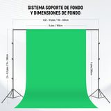 NEEWER Kit de Iluminación de Fotografía con Fondos,2,6x3m Soporte de Fondo,5700K 800W Equivalente a 24W Bombillas LED Paraguas Softbox Iluminación Continua,Equipo de Estudio Fotográfico para Vídeo