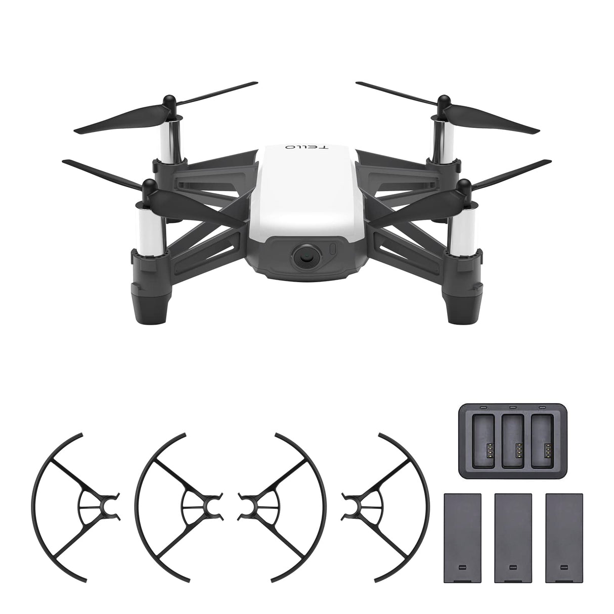 Dji Mini dron Ryze Tello, ideal para crear vídeos con Ez Shots, compatibilidad con gafas VR y controladores de juegos, transmisión HD de 720P y alcance de 100 metros, edición Boost