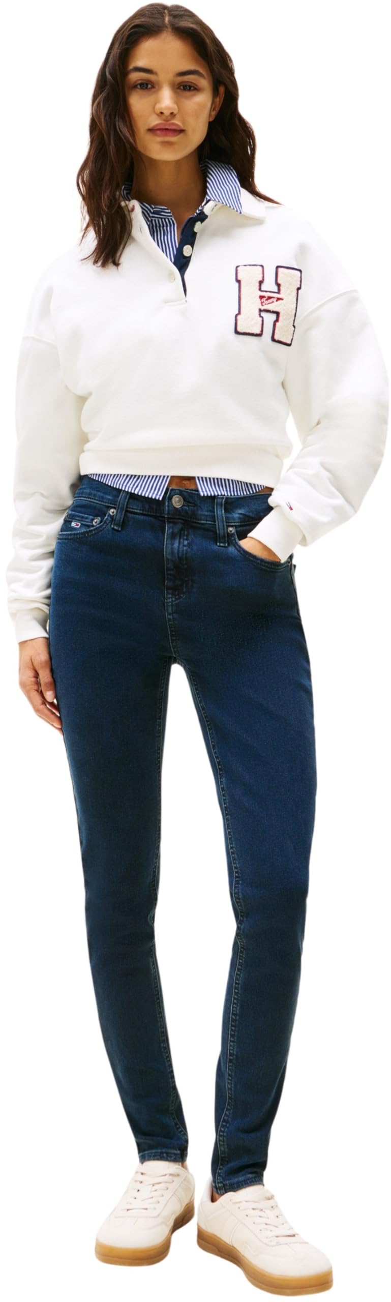 Tommy Jeans Vaqueros Mujer Nora Skinny Fit, Azul (Denim Blue Black), 32W/30L