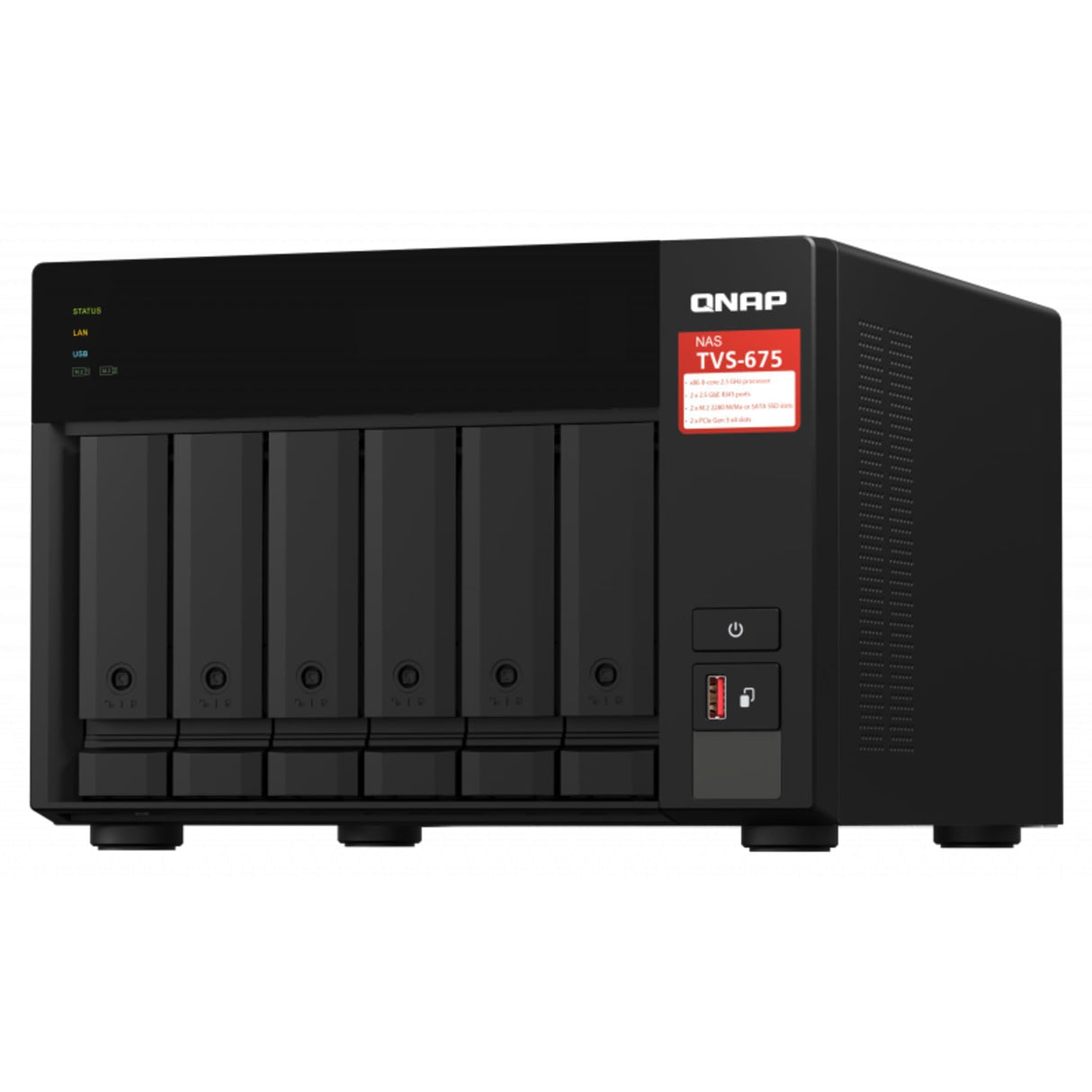 QNAP TVS-675-8G NAS de 6 bahías KX-U6580