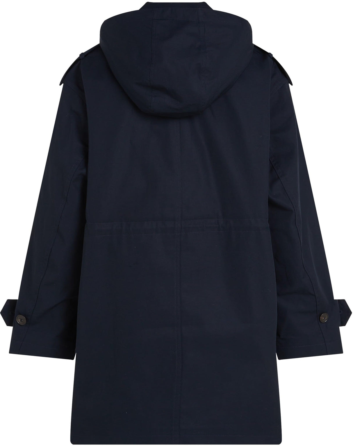 Tommy Hilfiger Parka Mujer Cotton Hood Gabardina, Azul (Desert Sky), 44