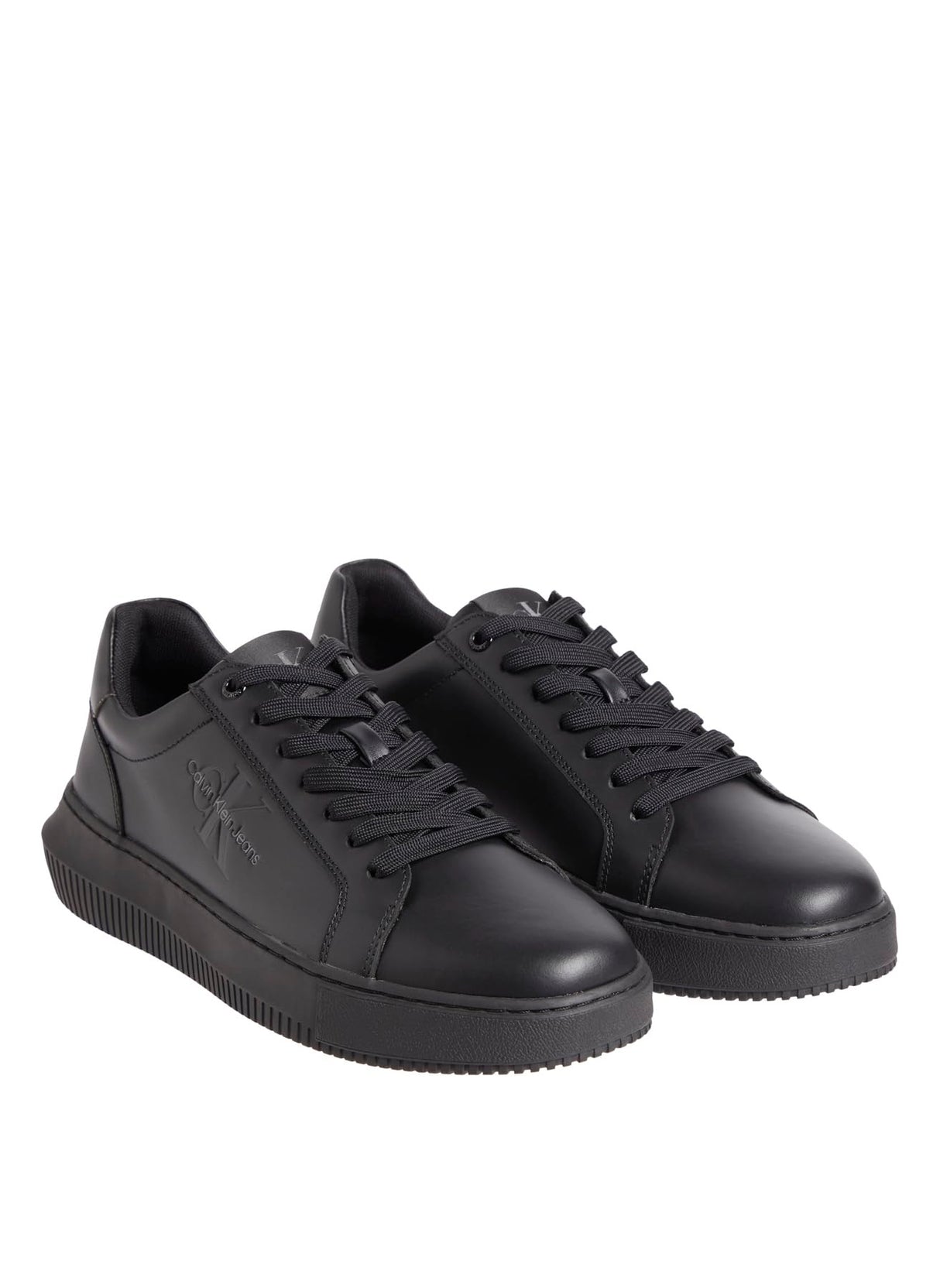 Calvin Klein Sneaker con Suela Cupsole Hombre Chunky Low Calzado, Negro (Triple Black), 43 EU