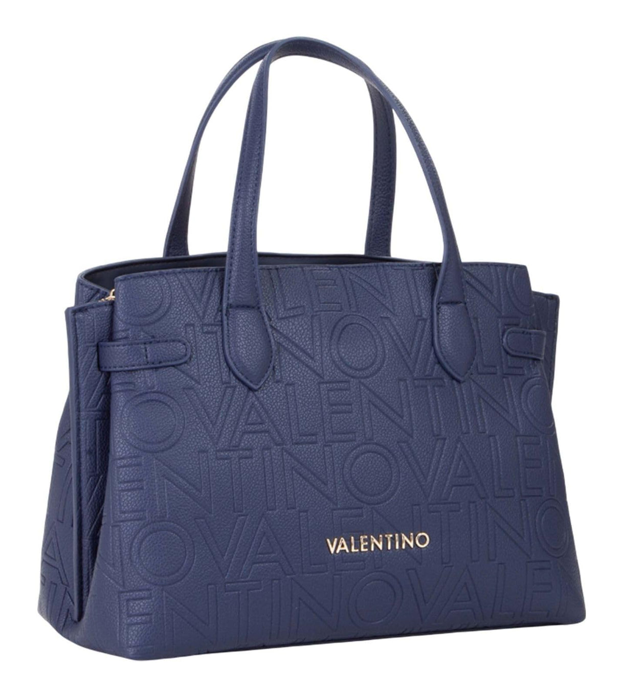 Valentino Pansy Shopping Bag Blu
