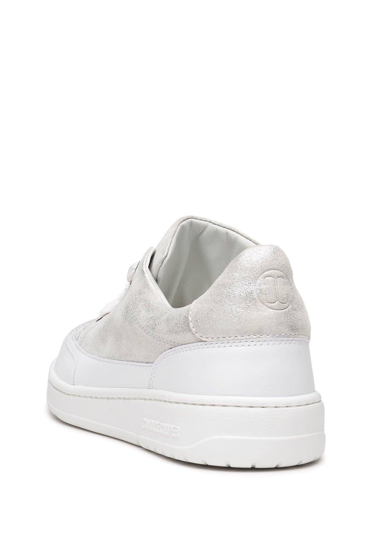 Candice Cooper VELANIE-Zapatillas Deportivas de Piel, Plateado 41