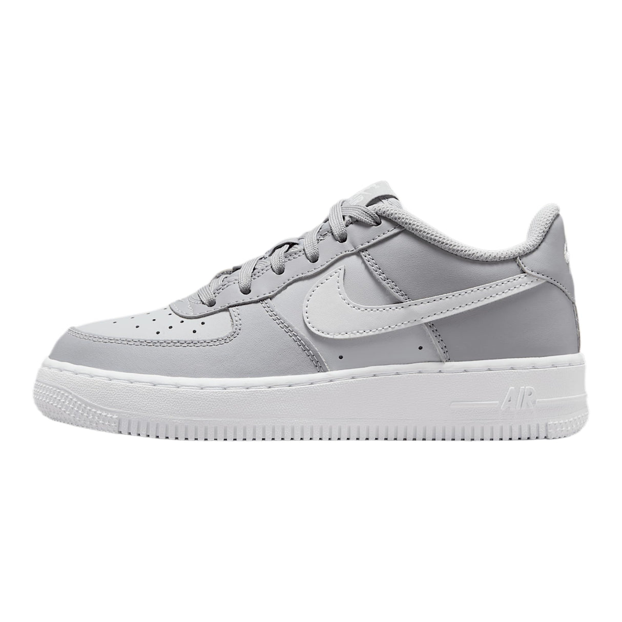 NIKE Air Force 1 (GS), Sneaker, Wolf Grey Pure Platinum White, 40 EU